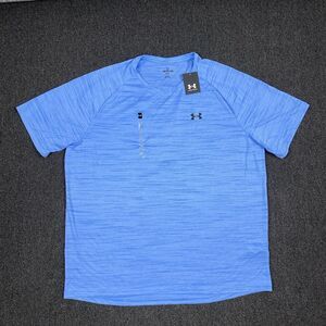 NEW Under Armour T Shirt Loose Tiger Tech 2.0 Short Sleeve Tee Blue Size 2XL XXL